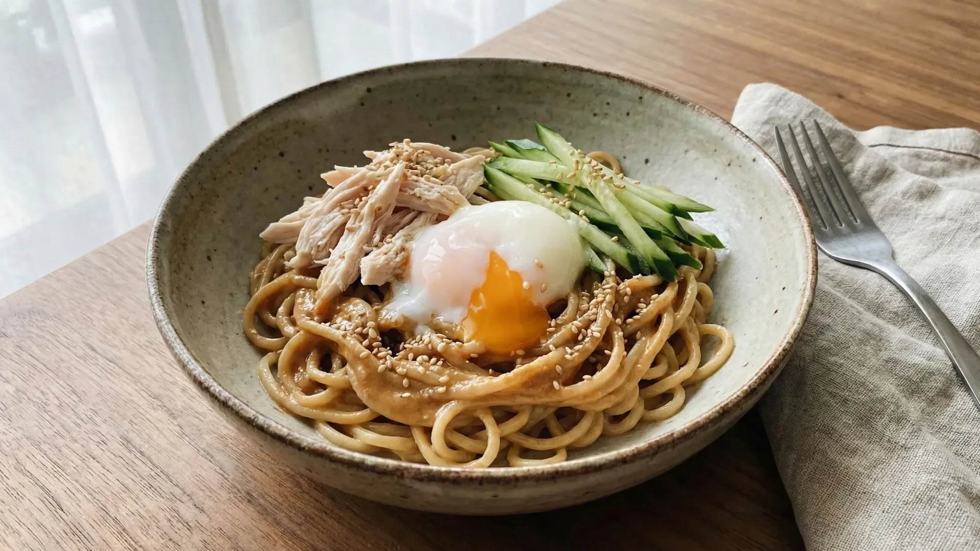 日式胡麻味噌拌麵creamy Sesame Miso Tofu Noodles With Egg Glow Louge Gemini