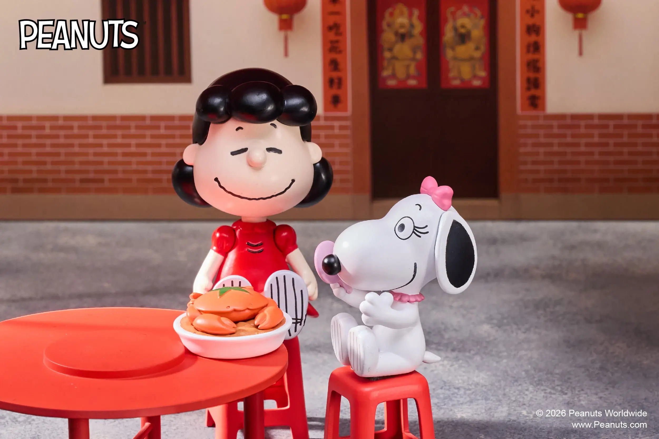 史努比台灣辦桌公仔 3.紅蟳米糕款露西貝兒