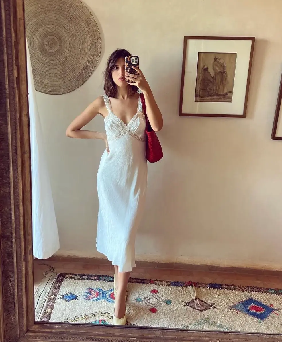 女生第一次約會穿搭配圖 法式慵懶 微性感 鎖骨jeannedamas 2