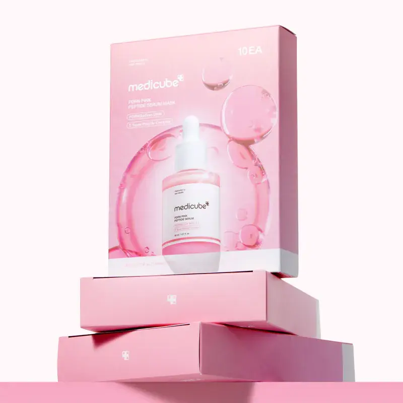 Pdrn保養品推薦:medicube Pdrn粉紅胜肽膠原安瓶面膜