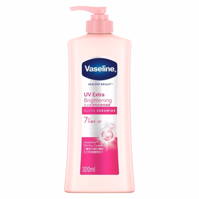 2026美白產品推薦：vaseline 凡士林 透亮系列潤膚露