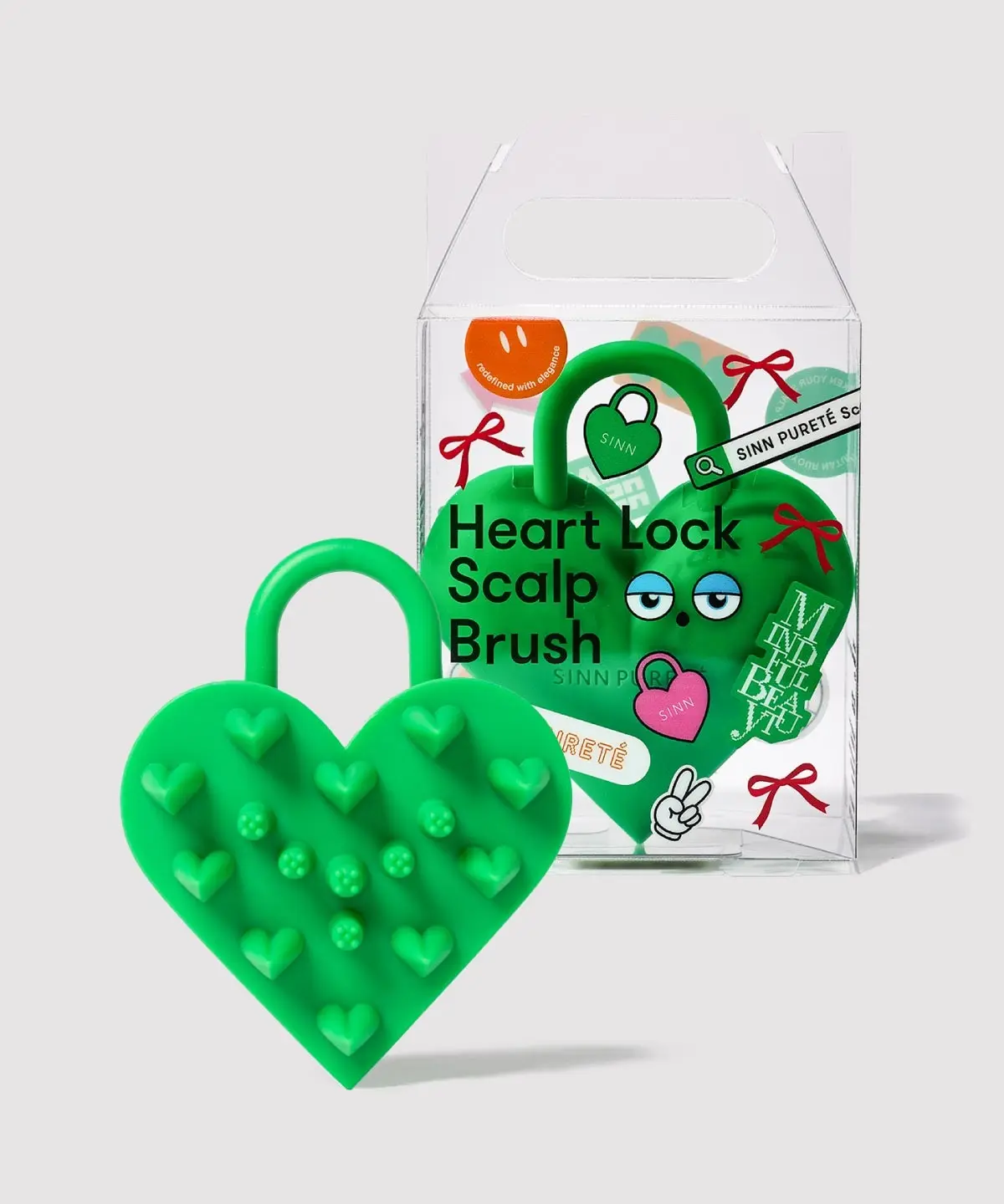Sinn Purete 心樸優 愛心鎖頭皮按摩梳 商品圖 1 Green