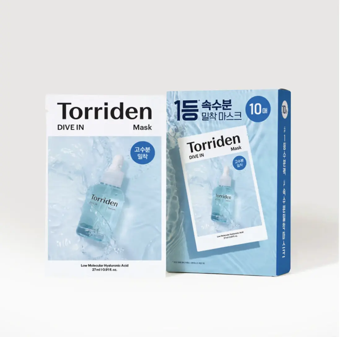 2026面膜推薦：桃瑞丹torriden 5d微分子玻尿酸保濕面膜