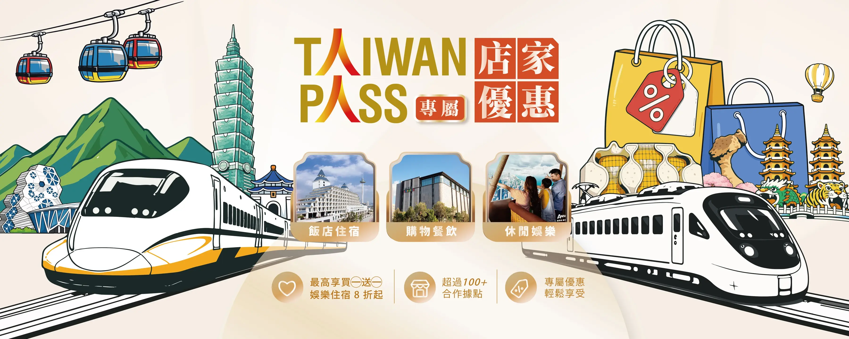 圖4：taiwan Pass自7月1日推出合作店家專屬優惠，購買taiwan Pass即可享限定優惠。