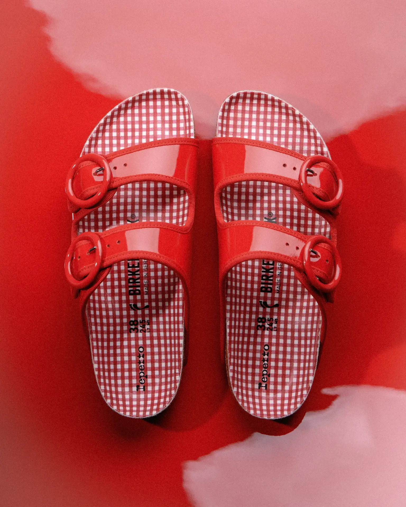 Birkenstock × Repetto 聯名 Arizona Flame Red