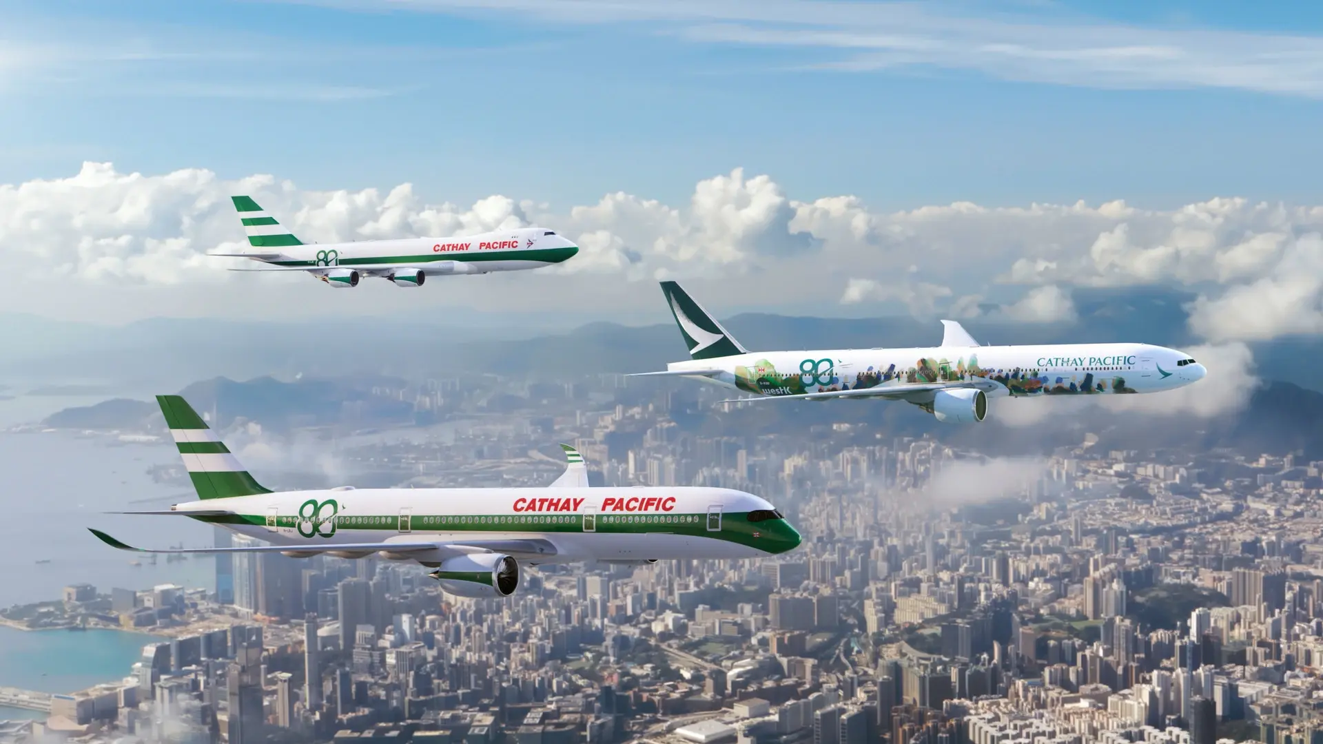 國泰航空80週年1. 同心飛躍八十年！國泰航空重溫經典時代 啟航下一段精彩旅程