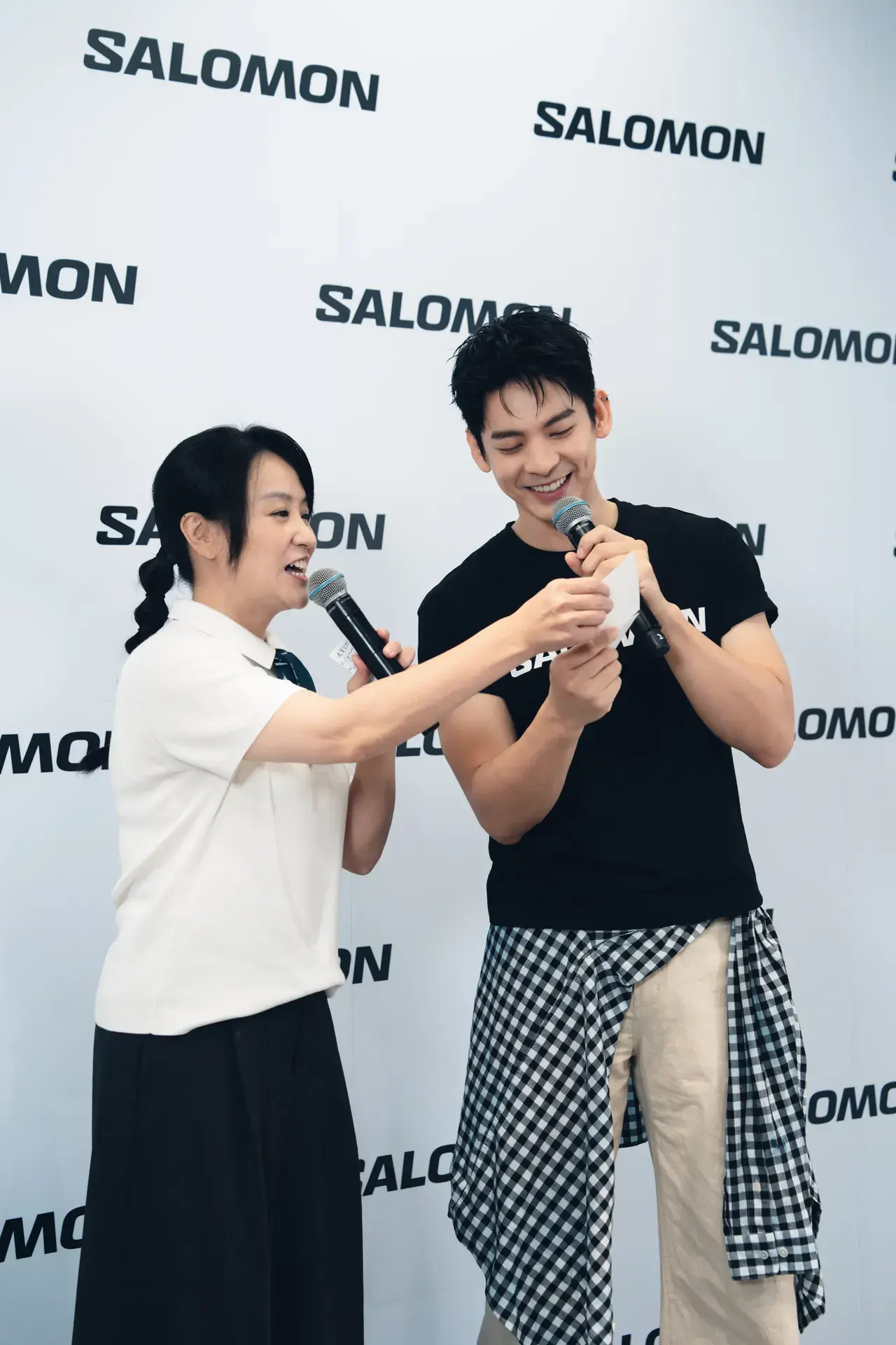 林柏宏擔任salomon微風信義一日店長 穿salomon Xt 6 Gore Tex黑銀鞋款3